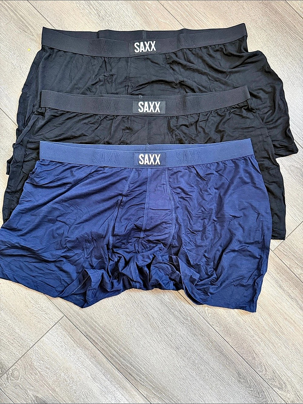 SAXX BallPark Pouch Boxer Briefs Black & Blue XXL